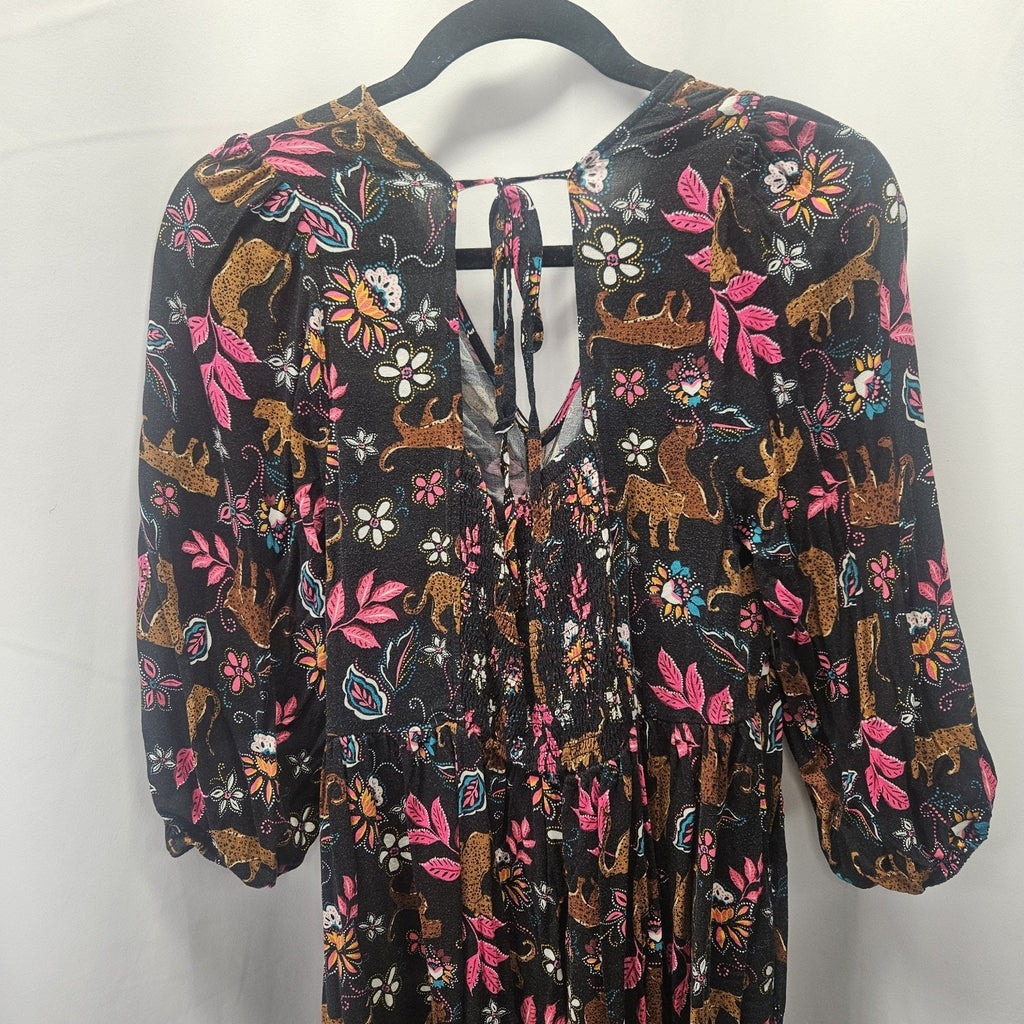 Torrid Mini Rayon Slub Balloon Sleeve Twist Front Dress Torrid Size 0 Large