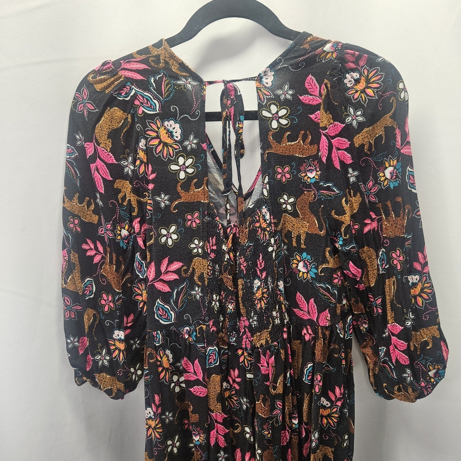 Torrid Mini Rayon Slub Balloon Sleeve Twist Front Dress Torrid Size 0 Large