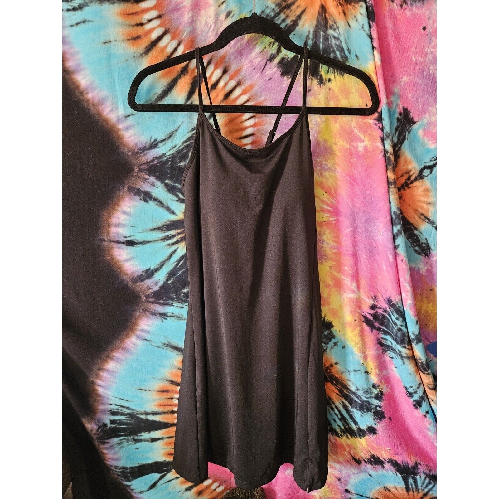 NWOT Viligo Tennis Dress Exercise Dress Built In Bra & Shorts Black Size Medium