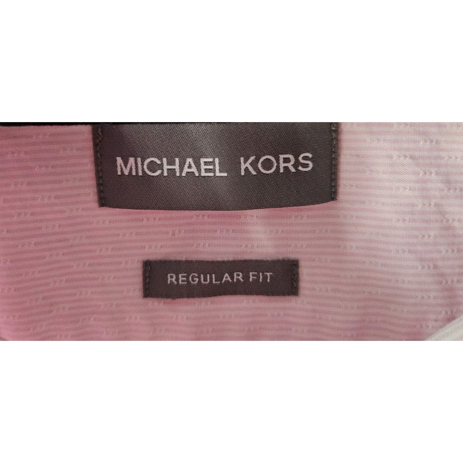 Michael Kors Pink Regular Fit Non-Iron Button Dress Shirt 16-16.5 34/35 Large
