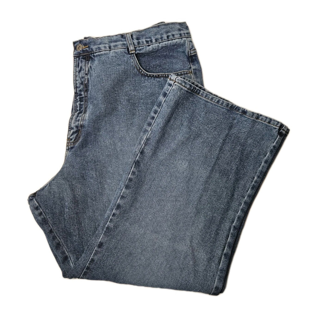 Vintage Zana Di Jeans Size 26 Ultra High-Rise Straight Wide Leg Grunge Mom Y2K