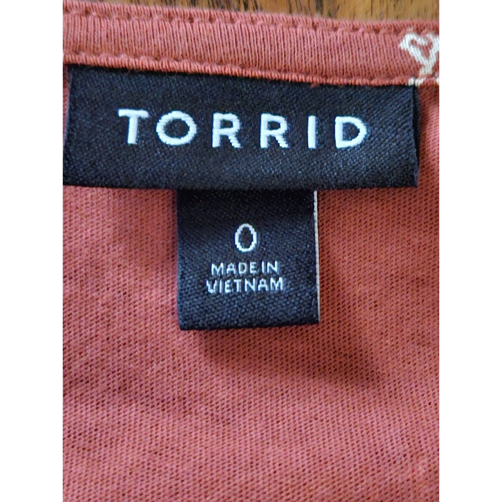 Torrid Jersey V-Neck Relaxed Tie Front Crop Top Terracotta Bossa Nova 0 Large