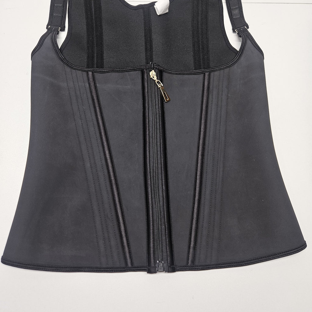 High Elasticity Body Shaping Waist Trainer Corset Zipper Support Design Large