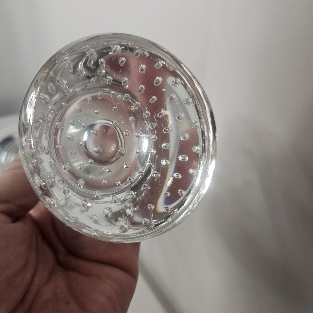 Vintage Aseda Glasbruk Clear Glass Bud Vase Jack Pulpit Bullicante Glass Vase