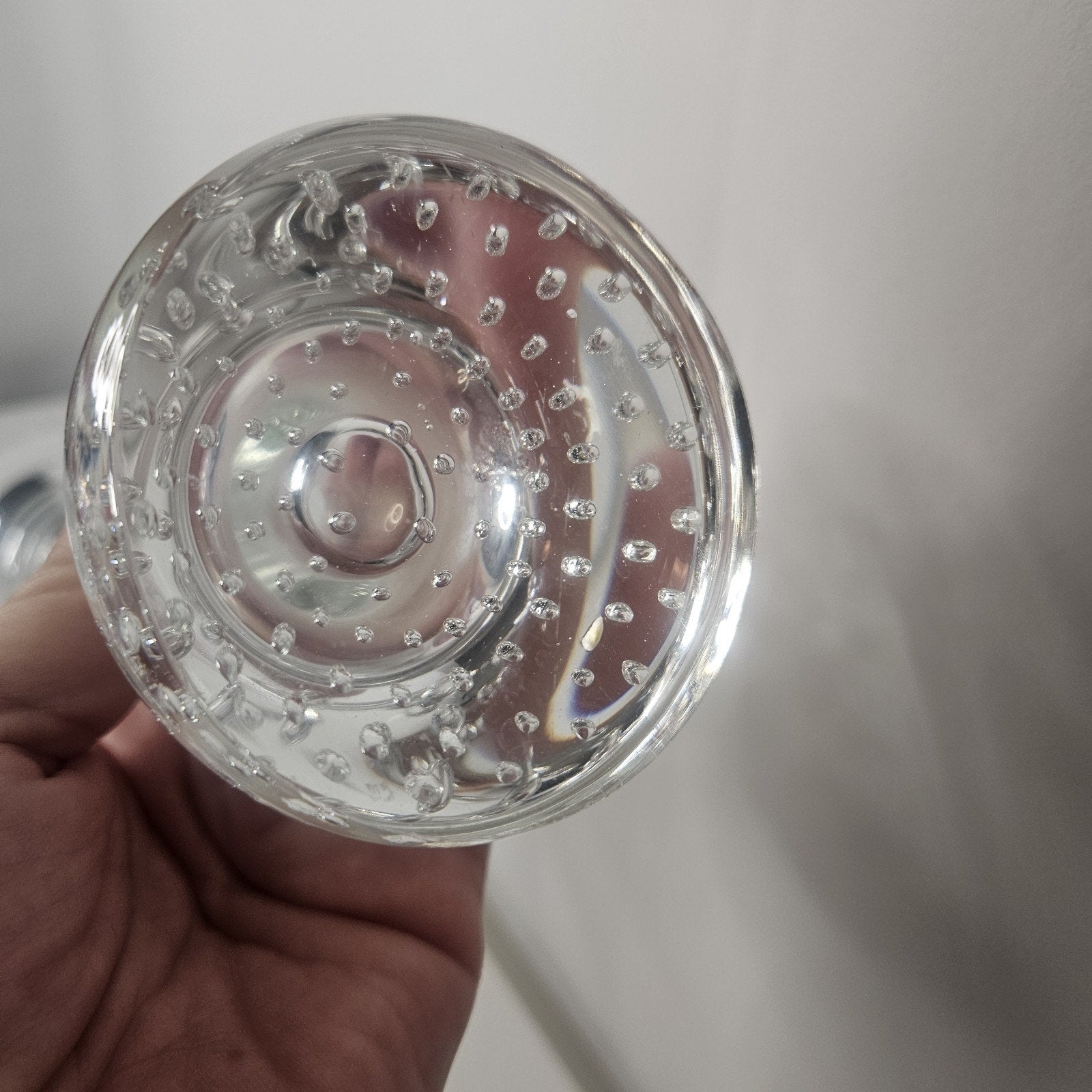 Vintage Aseda Glasbruk Clear Glass Bud Vase Jack Pulpit Bullicante Glass Vase