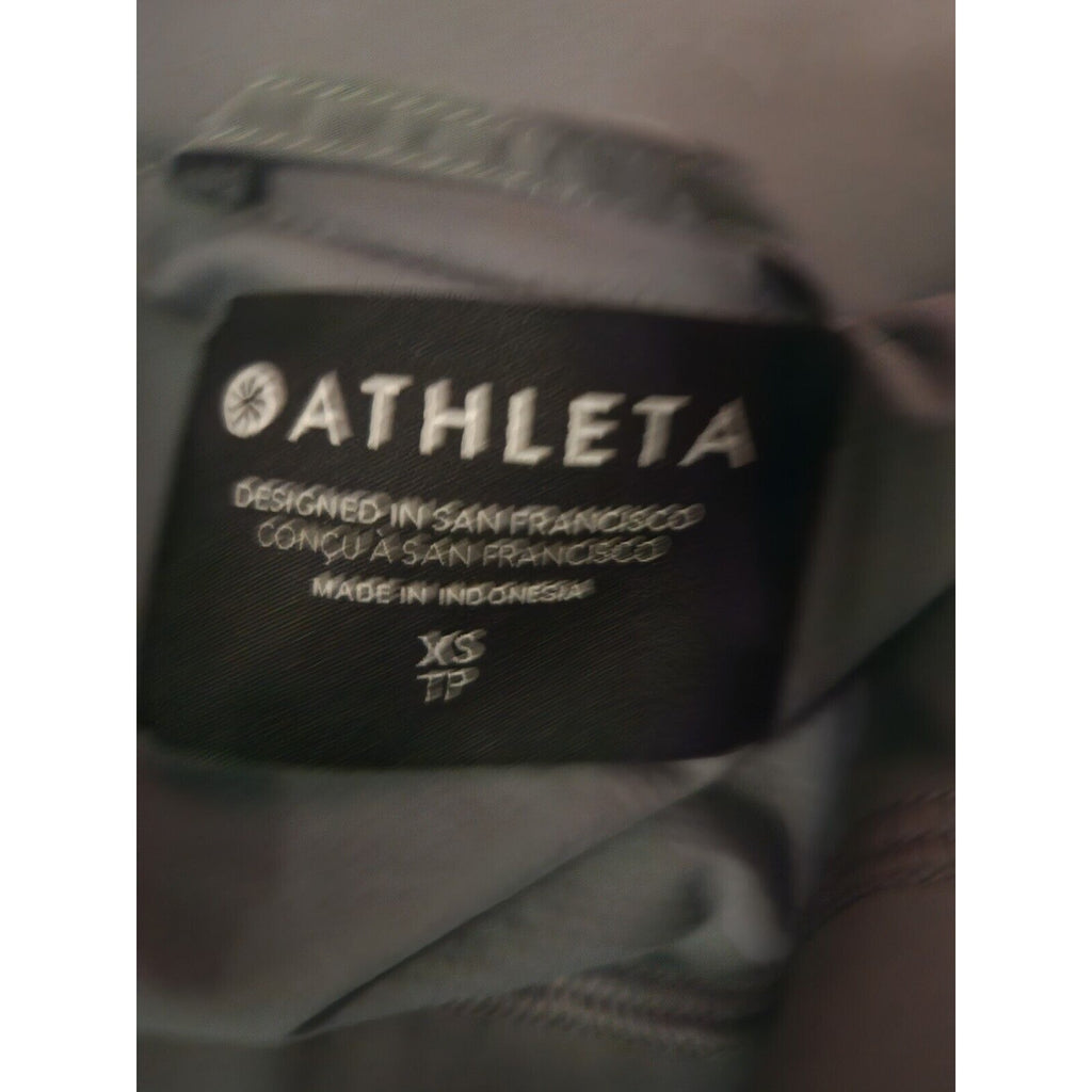 ATHLETA Women's Black Wayfarer Blouson Bomber Jacket Size XS