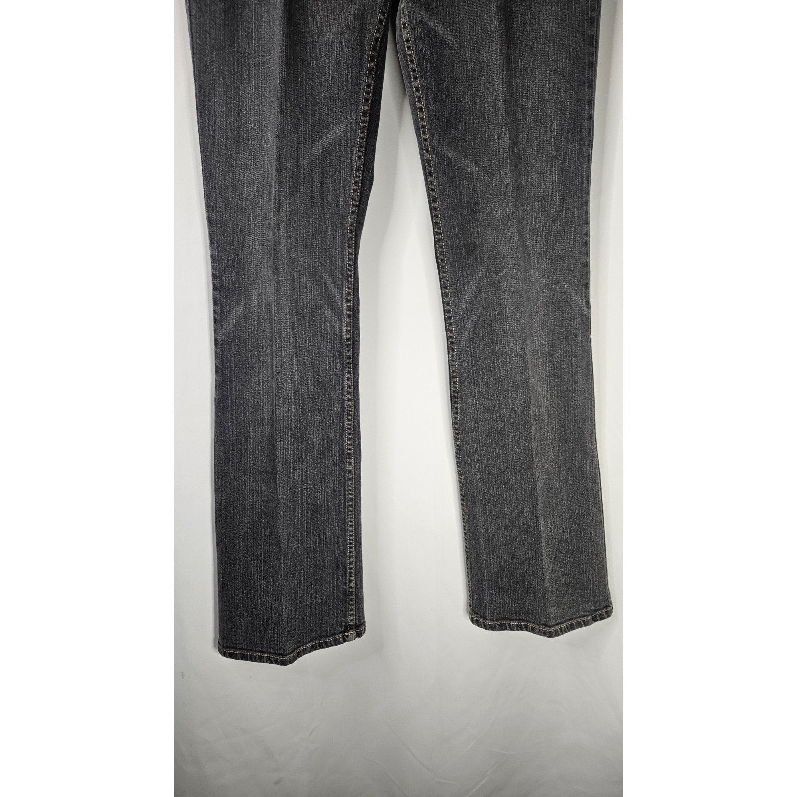 Vintage Harley-Davidson Women's Gray Wash Denim Jeans Sz 4 Bootcut Leg Biker