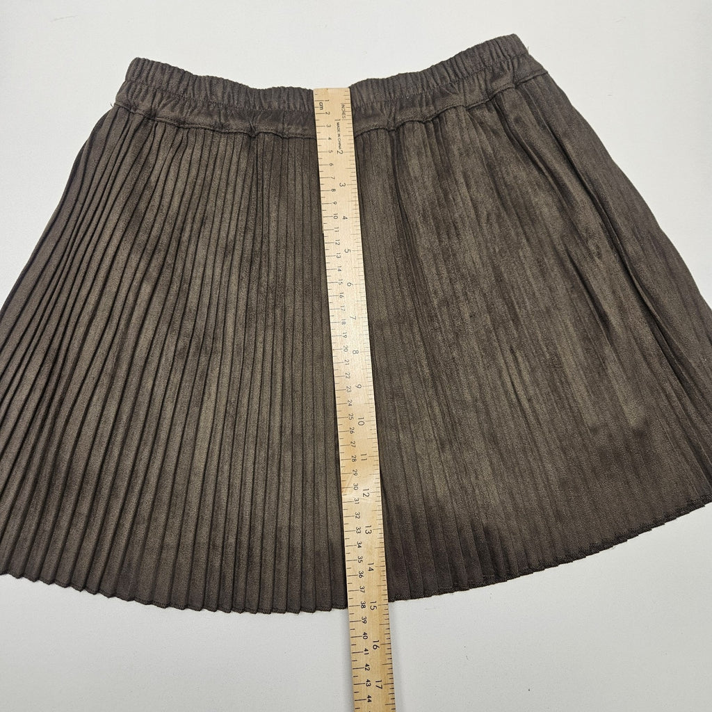 Romeo & Juliet Couture Skirt Small Olive Green Pleated Mini Skort Grunge Y2K