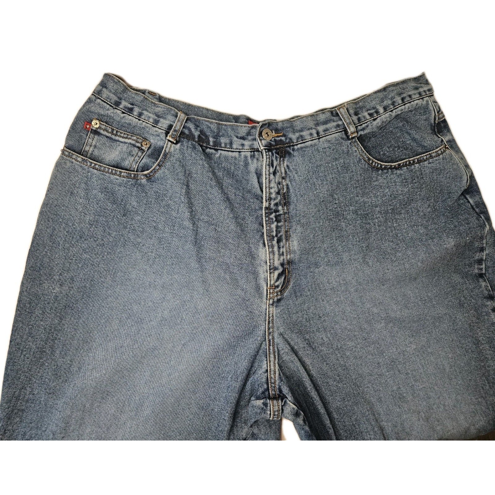 Vintage Zana Di Jeans Size 26 Ultra High-Rise Straight Wide Leg Grunge Mom Y2K