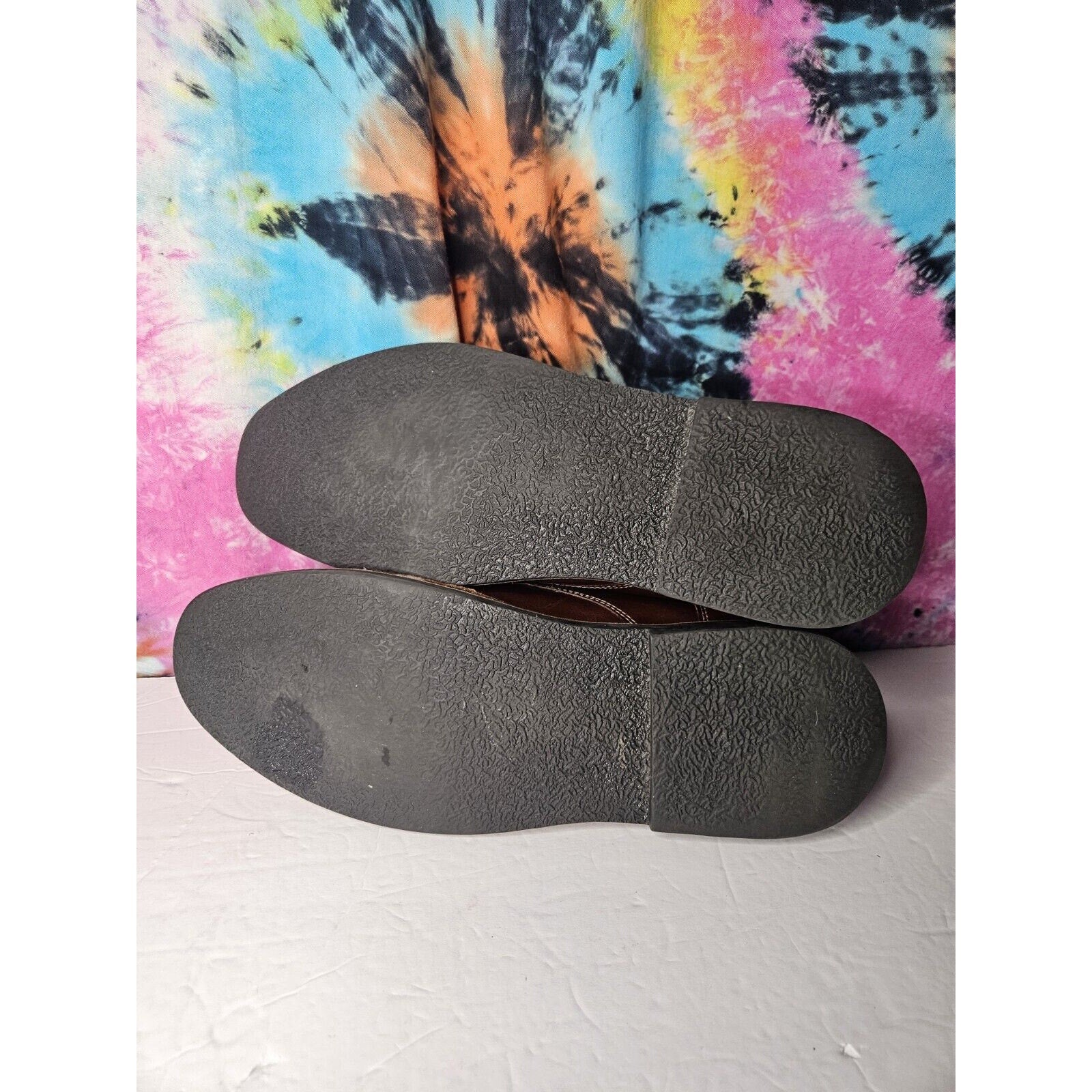 Steve Madden P-Ivon Wood 982 BROWN Leather Lace Up Chukka BOOTS (Mens 11.5)