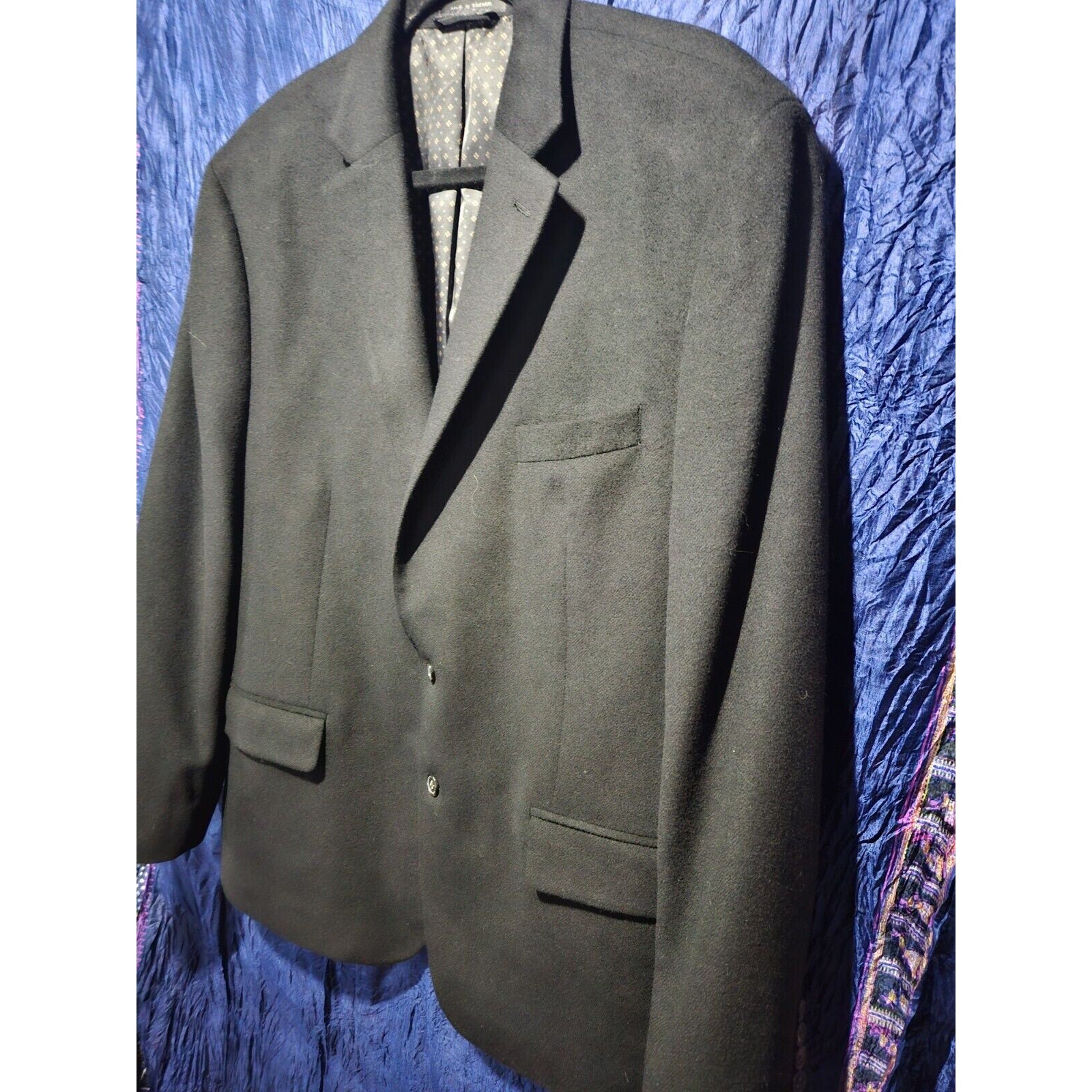 Lauren Ralph Lauren Sport Coat Blazer Men's XL Black 2-Button Jacket