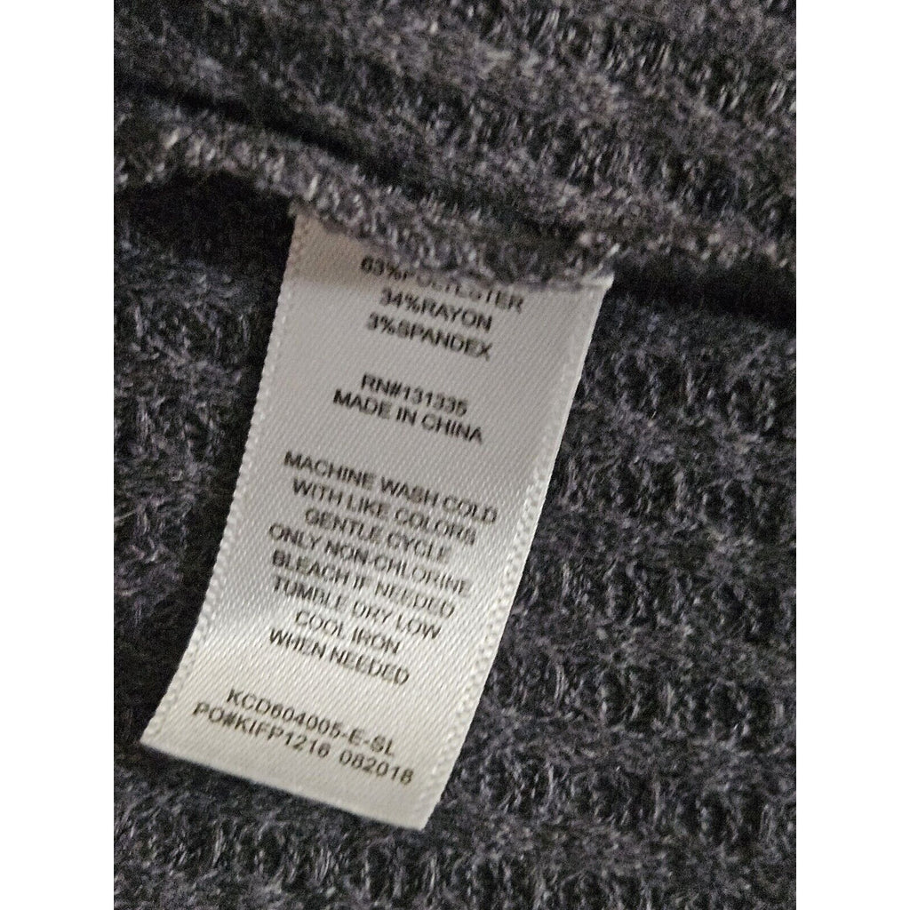 Allison Joy Lightweight Open Front Cardigans Short Gray & Long Rust 2 PC LOT