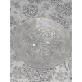 Antique Northwood White Carnival Glass Rose Show Deep Plate Iridescent Frosted