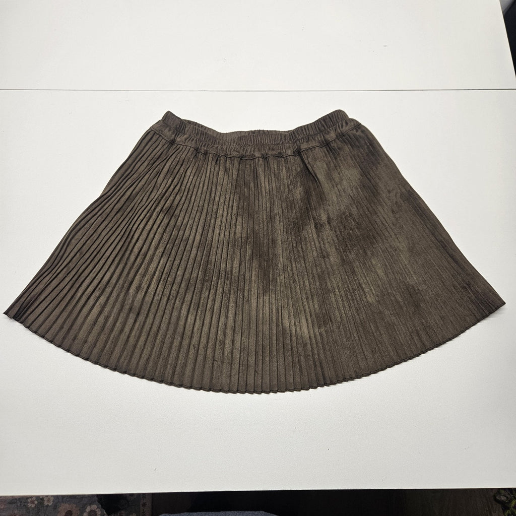 Romeo & Juliet Couture Skirt Small Olive Green Pleated Mini Skort Grunge Y2K