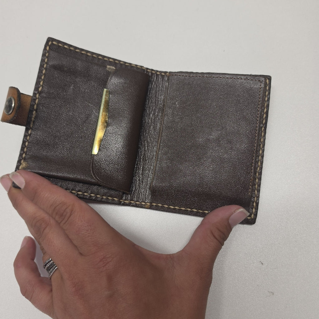 Hand Tooled Full Grain Leather Men’s Wallet Bifold Handmade Western Floral