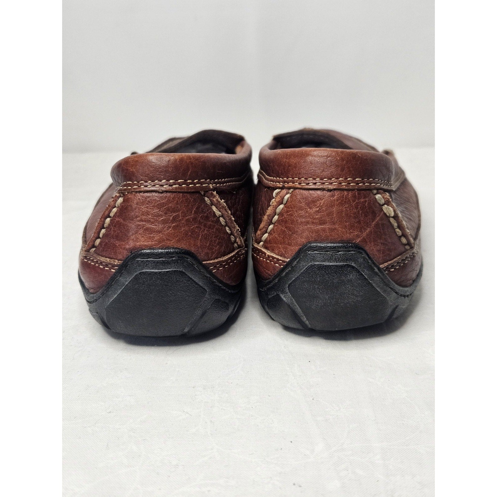 L.L. Bean 0FXL5 Shoes Brown Leather Penny Loafers Men's 8M Slip-on Shoes