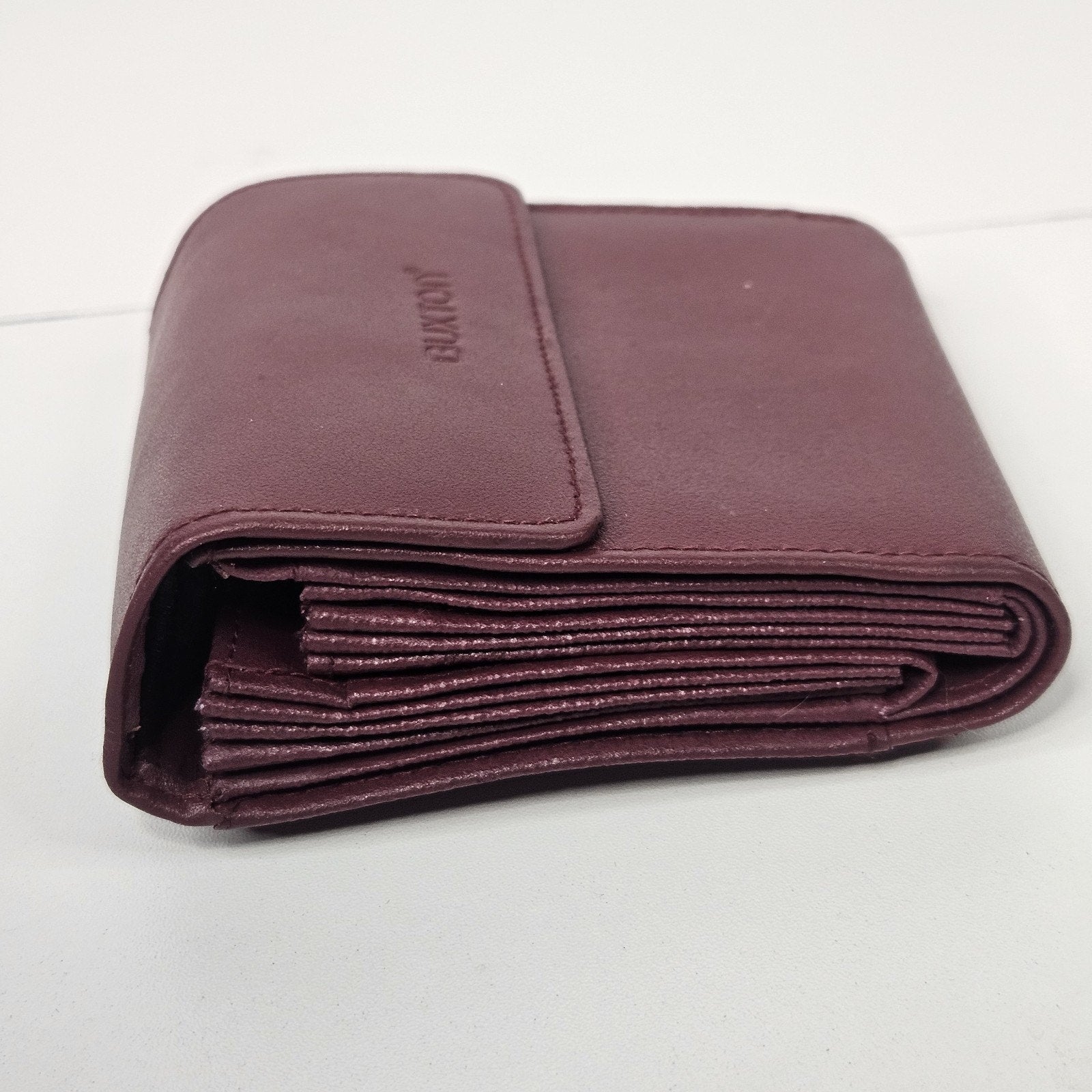 Vtg. BUXTON Red Wallet Accordion Multi Credit Card Coin Purse Snap Wallet