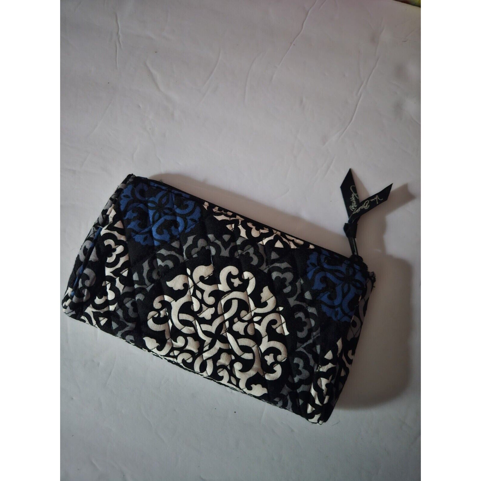 Vera Bradley Quilted Club Blue & Black Paisley 9" x 5-1/4"