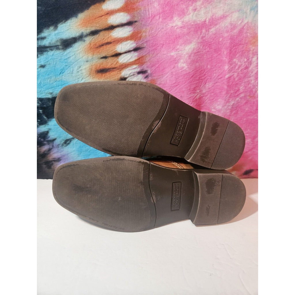 Freeman Boys Size 1 Standard Width Brown Leather Morgan Dress Shoes