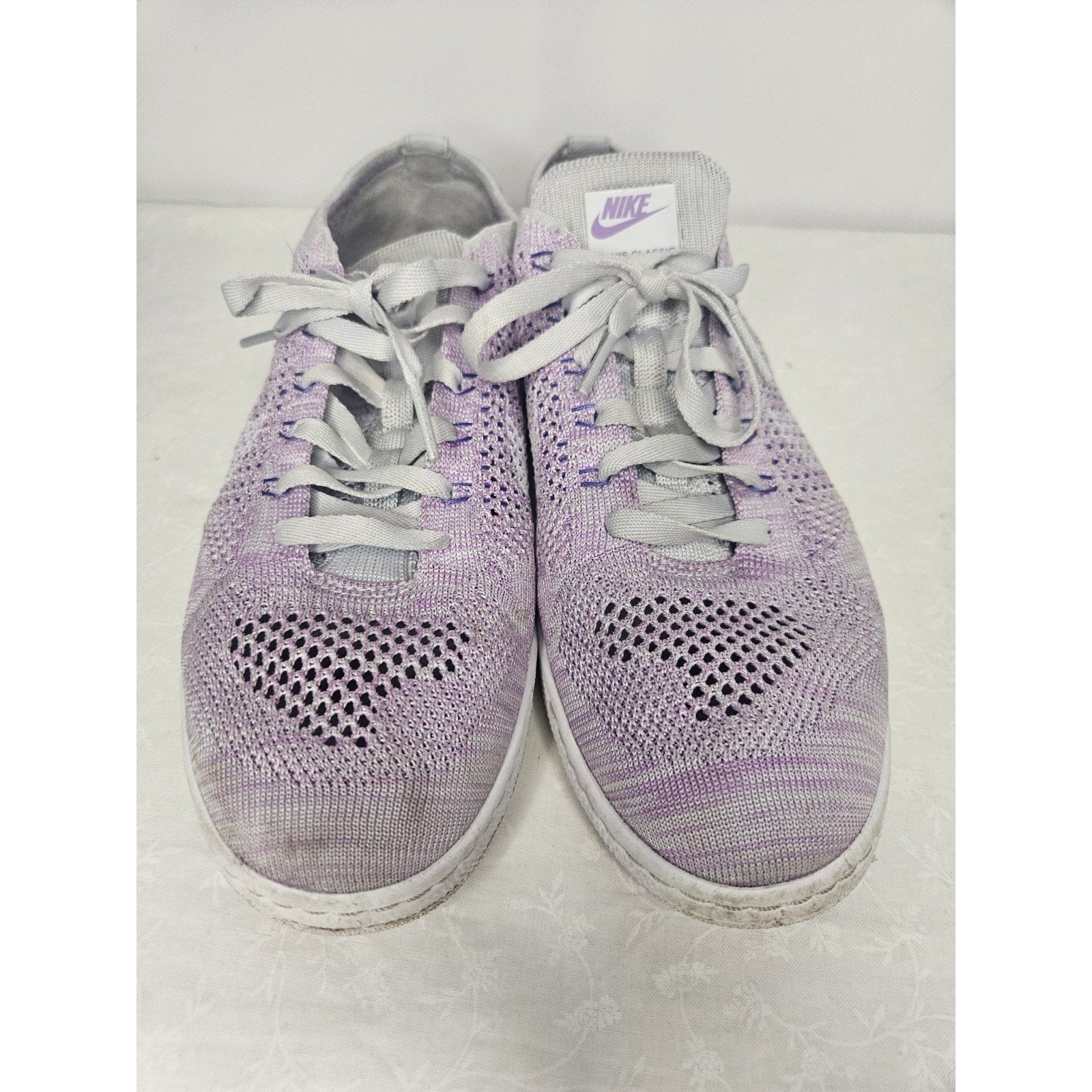 Nike Tennis Classic Ultra Flyknit 833860-002 Women 10 Purple Trainers Sneaker