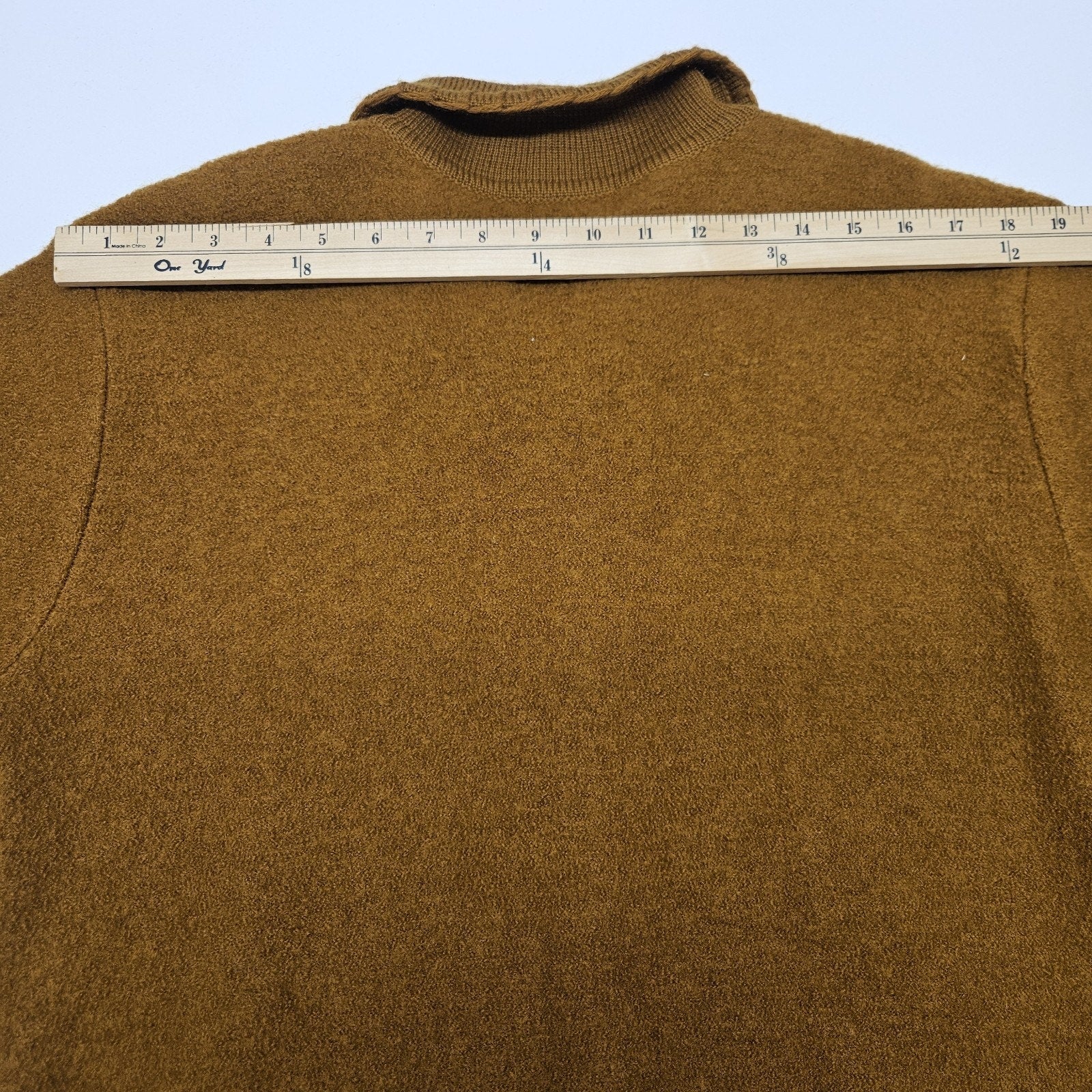 Vtg Ann Wi 100% Wool Button Up Collared Cardigan Midi Sweater Med Boho Cottage