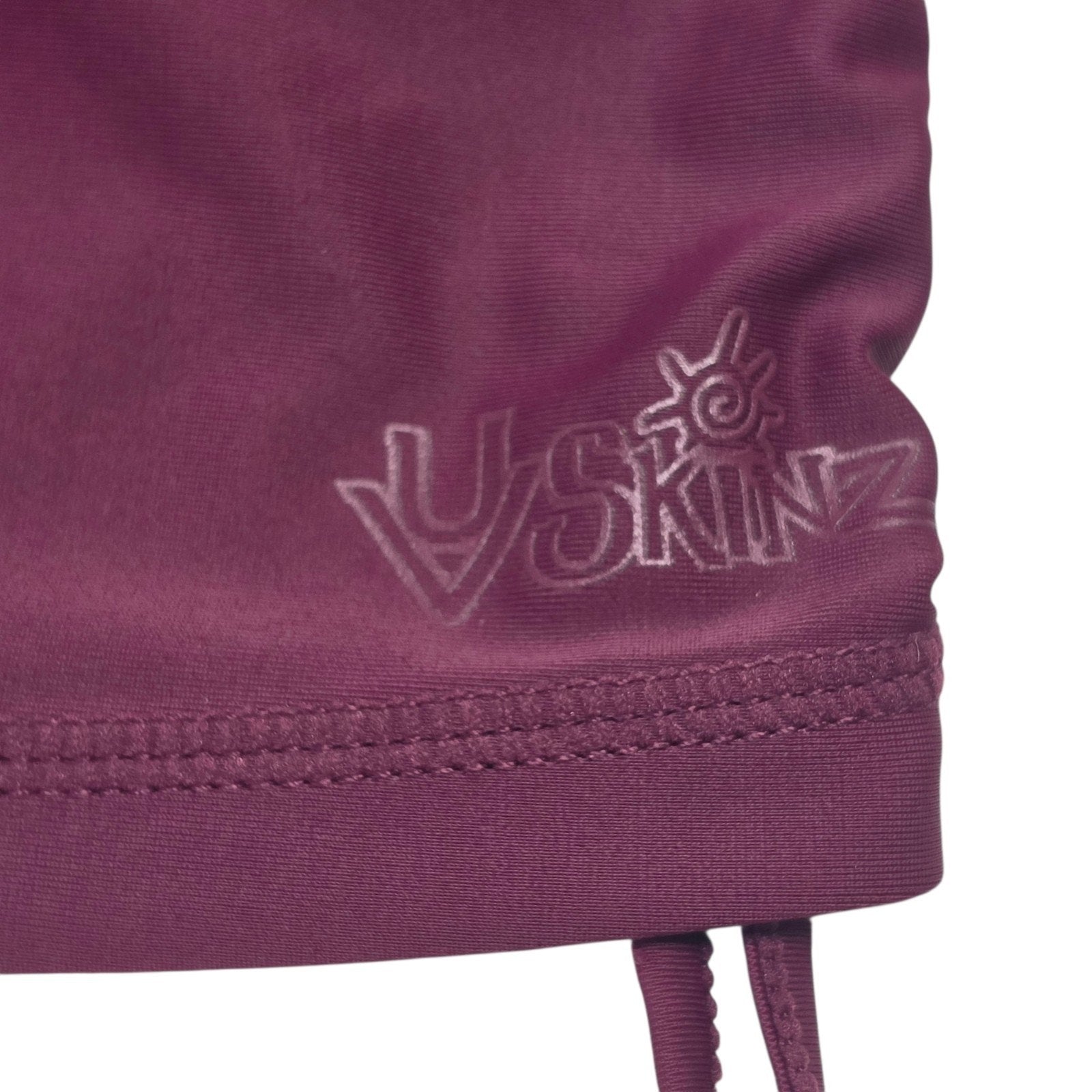 UV Skinz Women's Ruched Swim Tunic Tankini Top Deep Plum 2XL Beach Resort Sporty