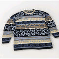 Vintage Abstract Geometric Pattern Knit Unisex Size XL Grandpa Ugly Sweater