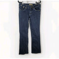 Vintage Y2K Lot 29 Size 7 Bootcut Low Rise Stretch Jeans Gold Embroidered 30x30