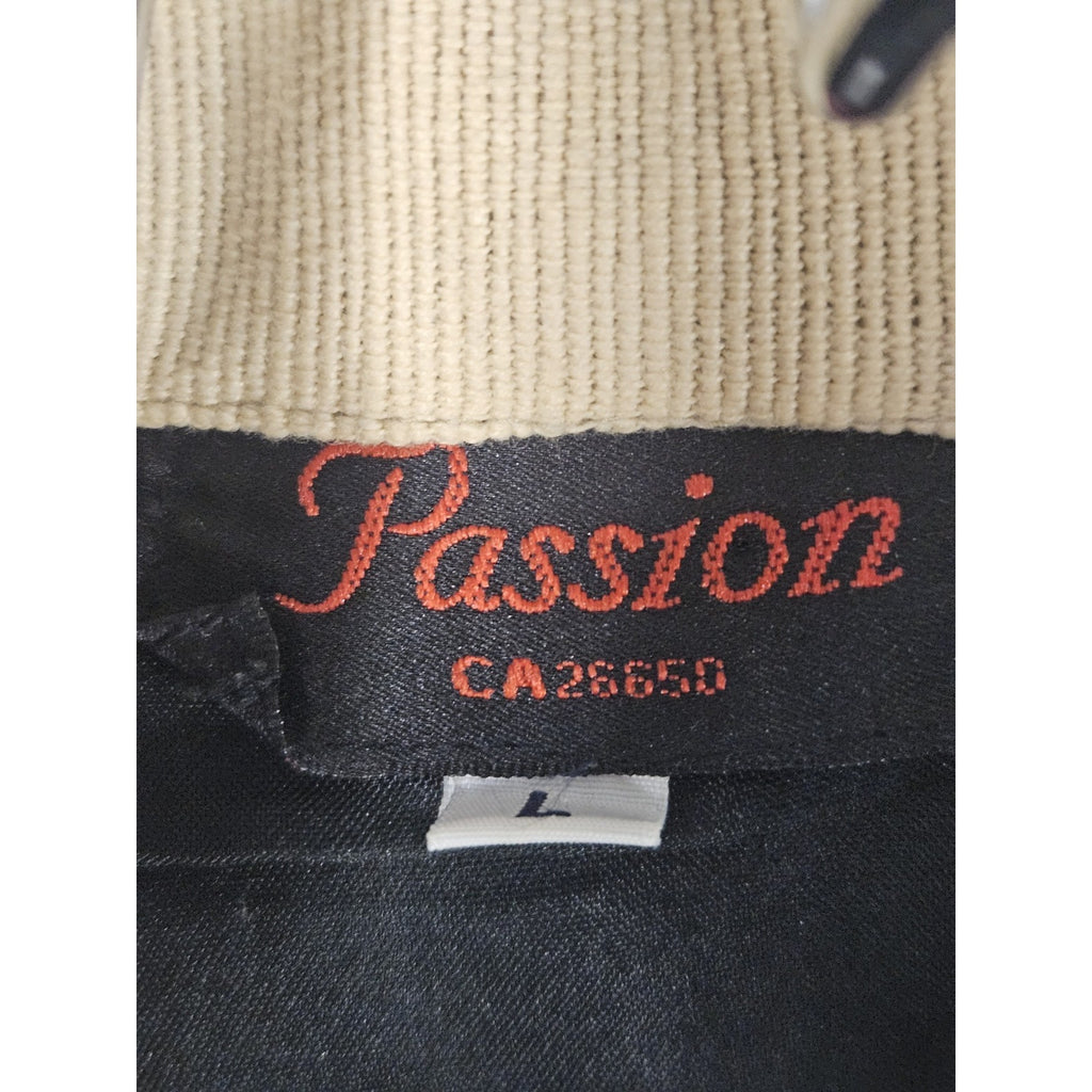 Vintage Passion Boho Artsy Patchwork Cropped Lined Jacket Large Cottage