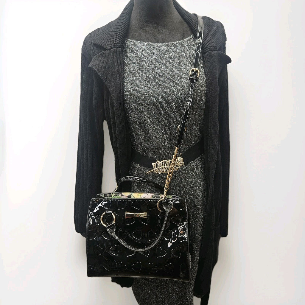 Kikit Ribbed Cotton Knit Long Cardigan Sweater Black Medium Classic Duster