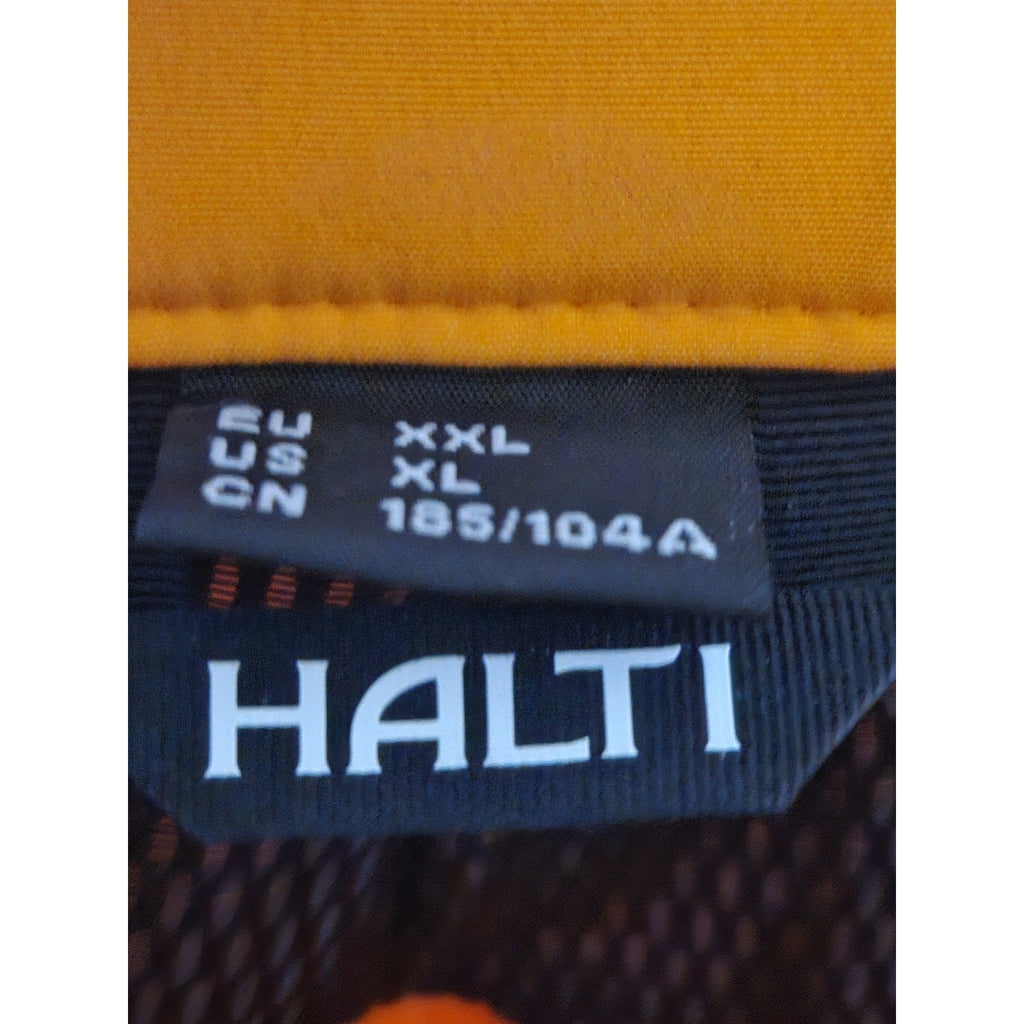 HALTI DrymaxX Ski Pants Mens Size XXL Removable Straps Adjustable Waist Orange