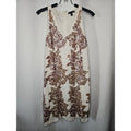 J.Crew Dress 0 White Linen Iridescent Sequin V-Neck Sleeveless Mini Shift