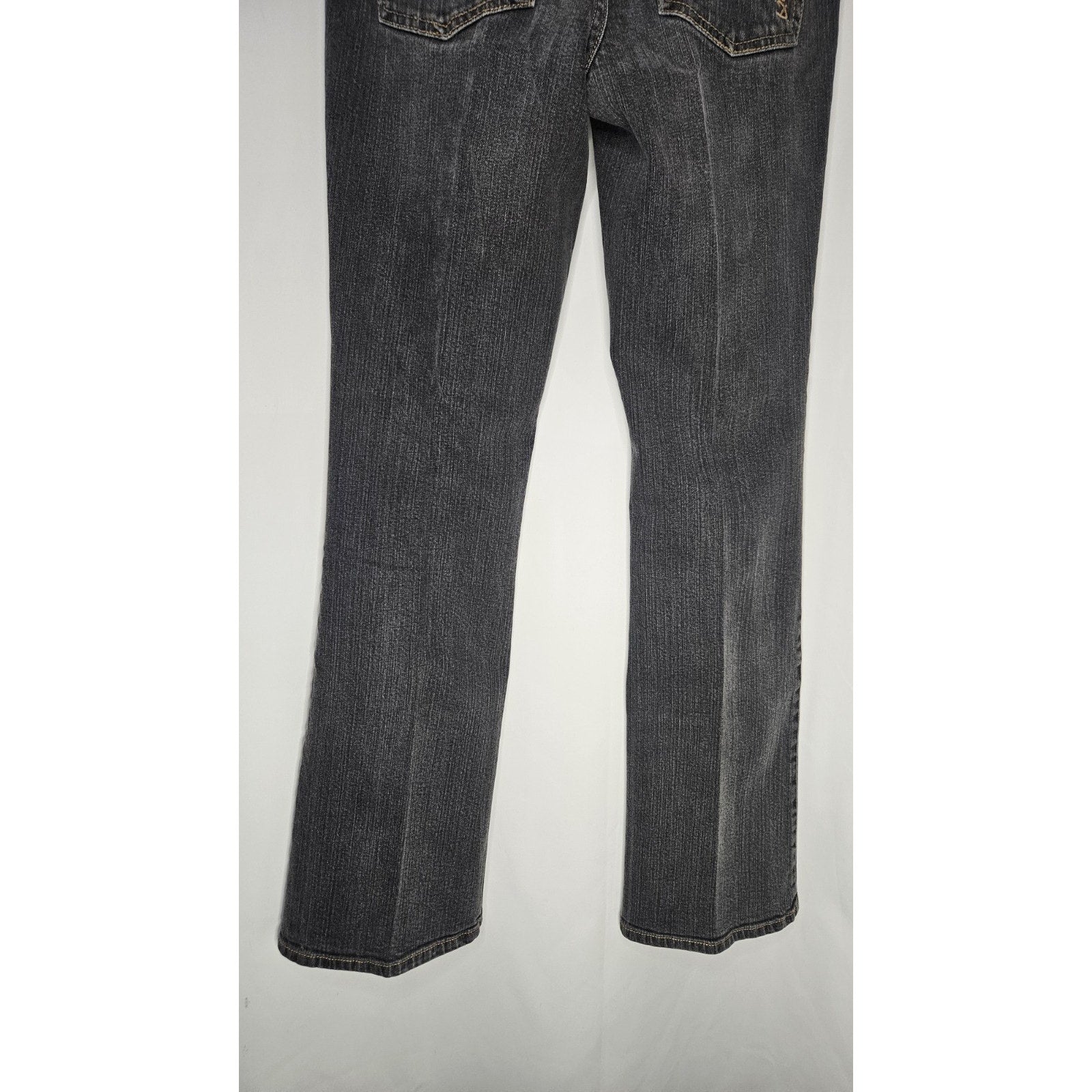 Vintage Harley-Davidson Women's Gray Wash Denim Jeans Sz 4 Bootcut Leg Biker