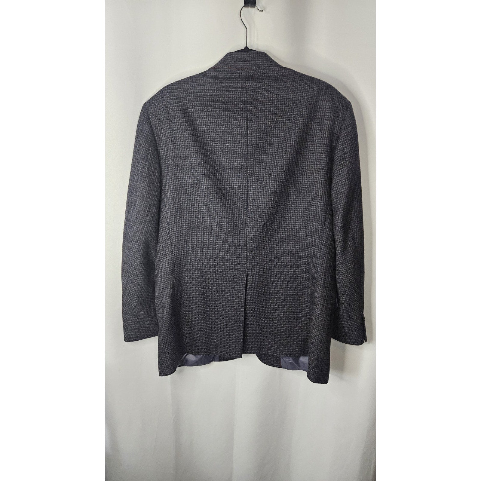 Boat House Row Mens Suit Jacket Sport Coat Blazer Gray Two Button Lambswool 42R