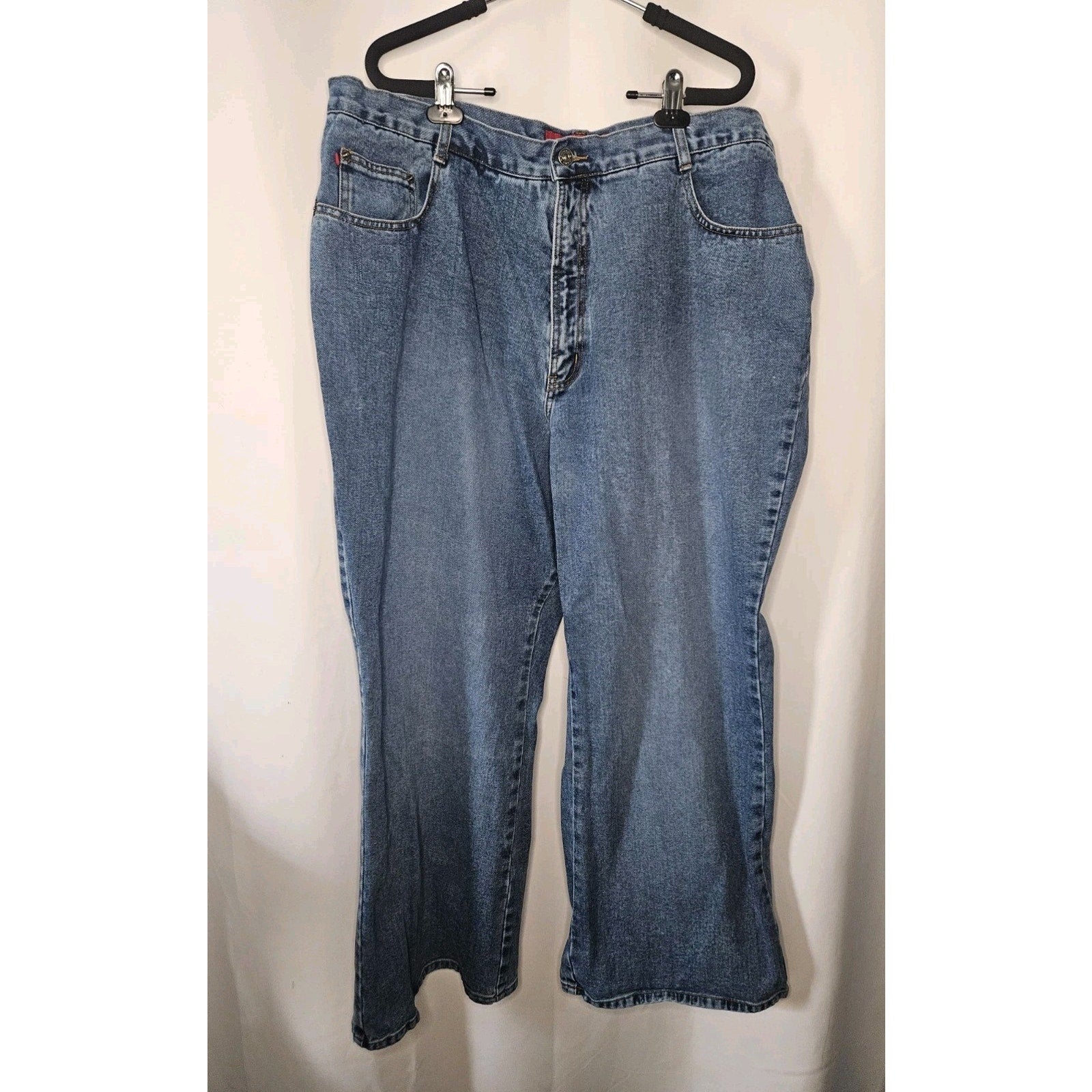 Vintage Zana Di Jeans Size 26 Ultra High-Rise Straight Wide Leg Grunge Mom Y2K