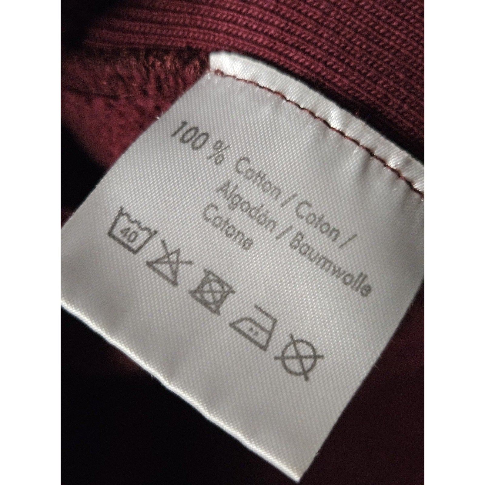 Derschutze Utopia Hoodie Burgundy Mens Medium German Streetwear Hipster