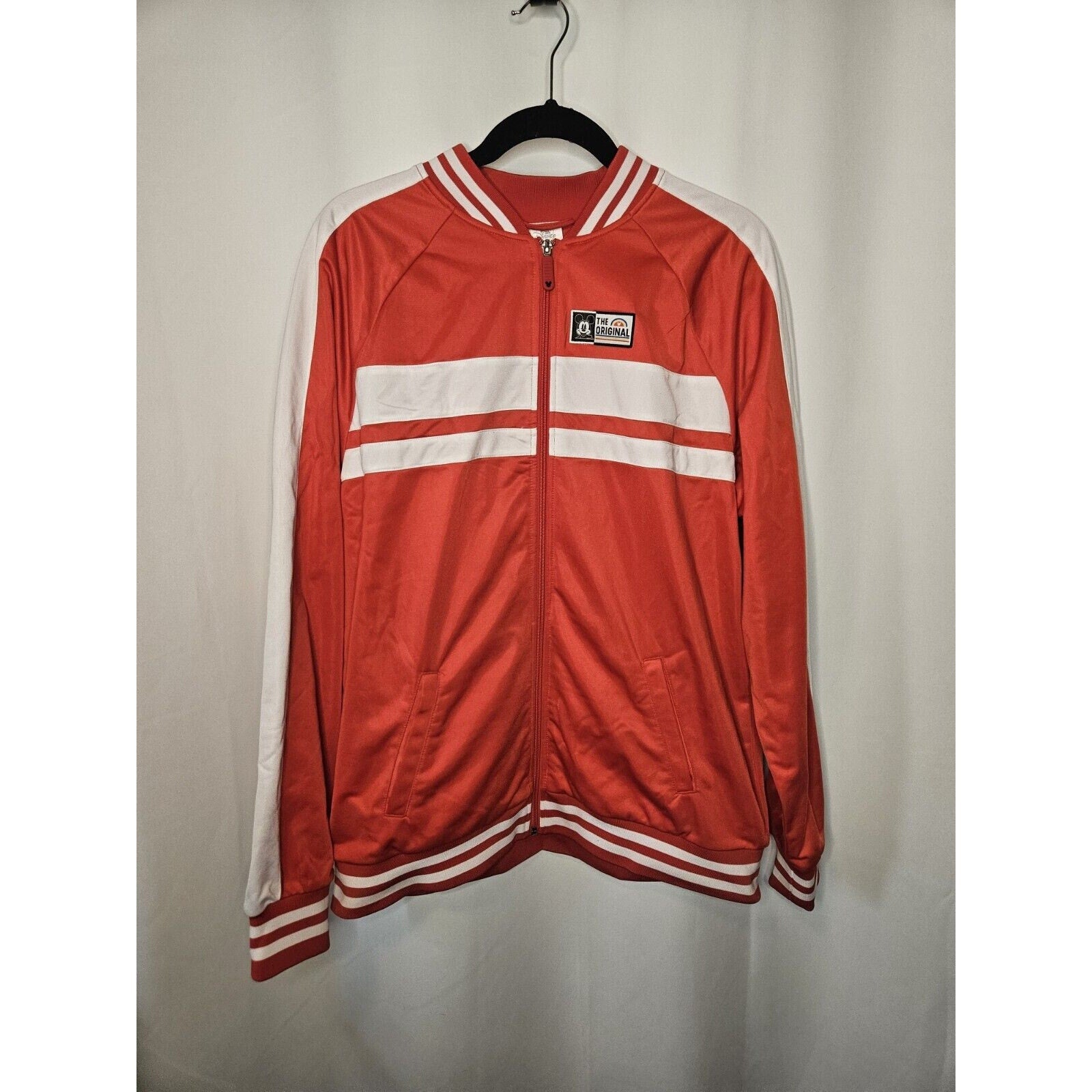 Disney The Original Mickey 1928 Burbank California Jacket Large Red Embroidered
