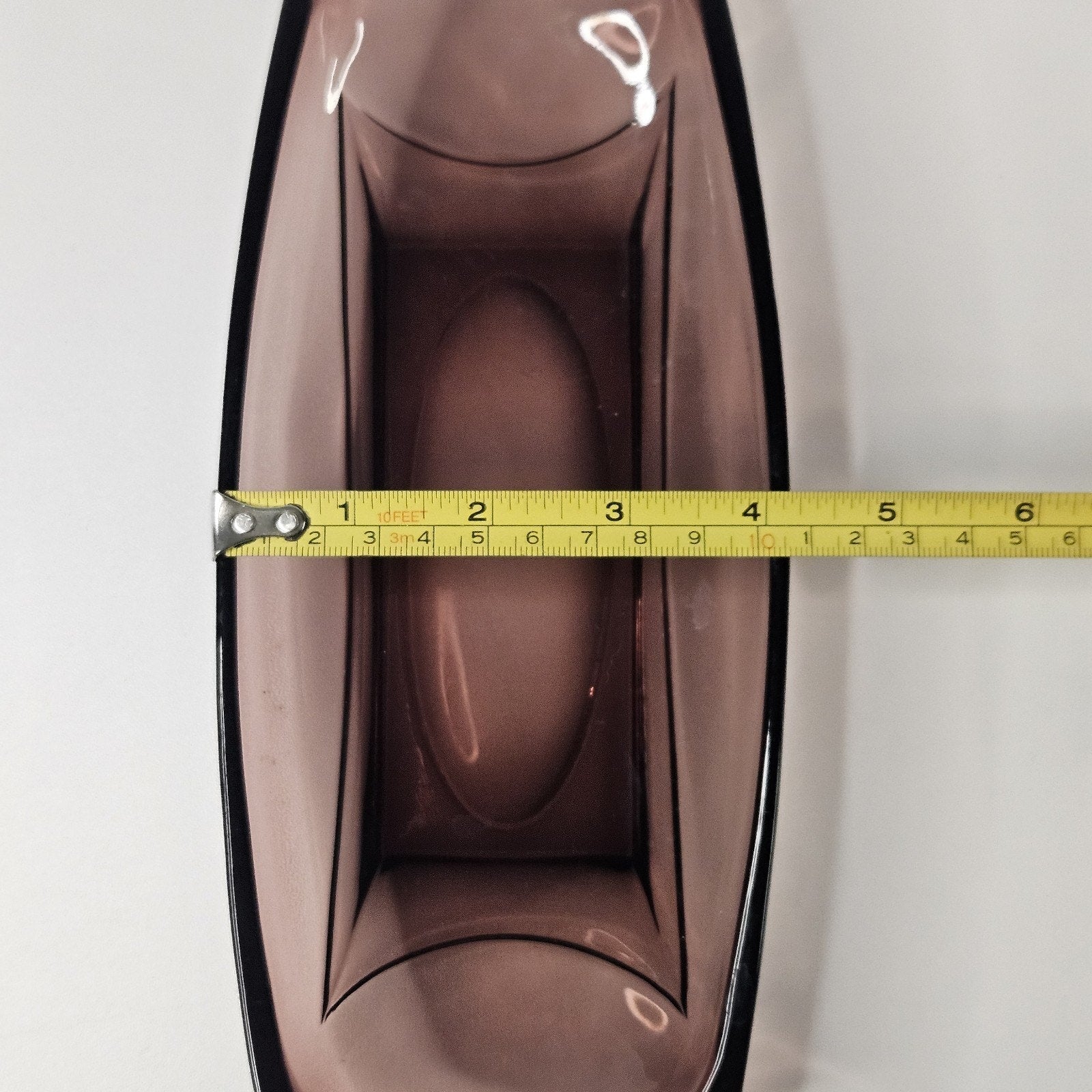 Vintage Moroccan Hazel Atlas Colony Capri Serving Dish Oblong Tray Amethyst