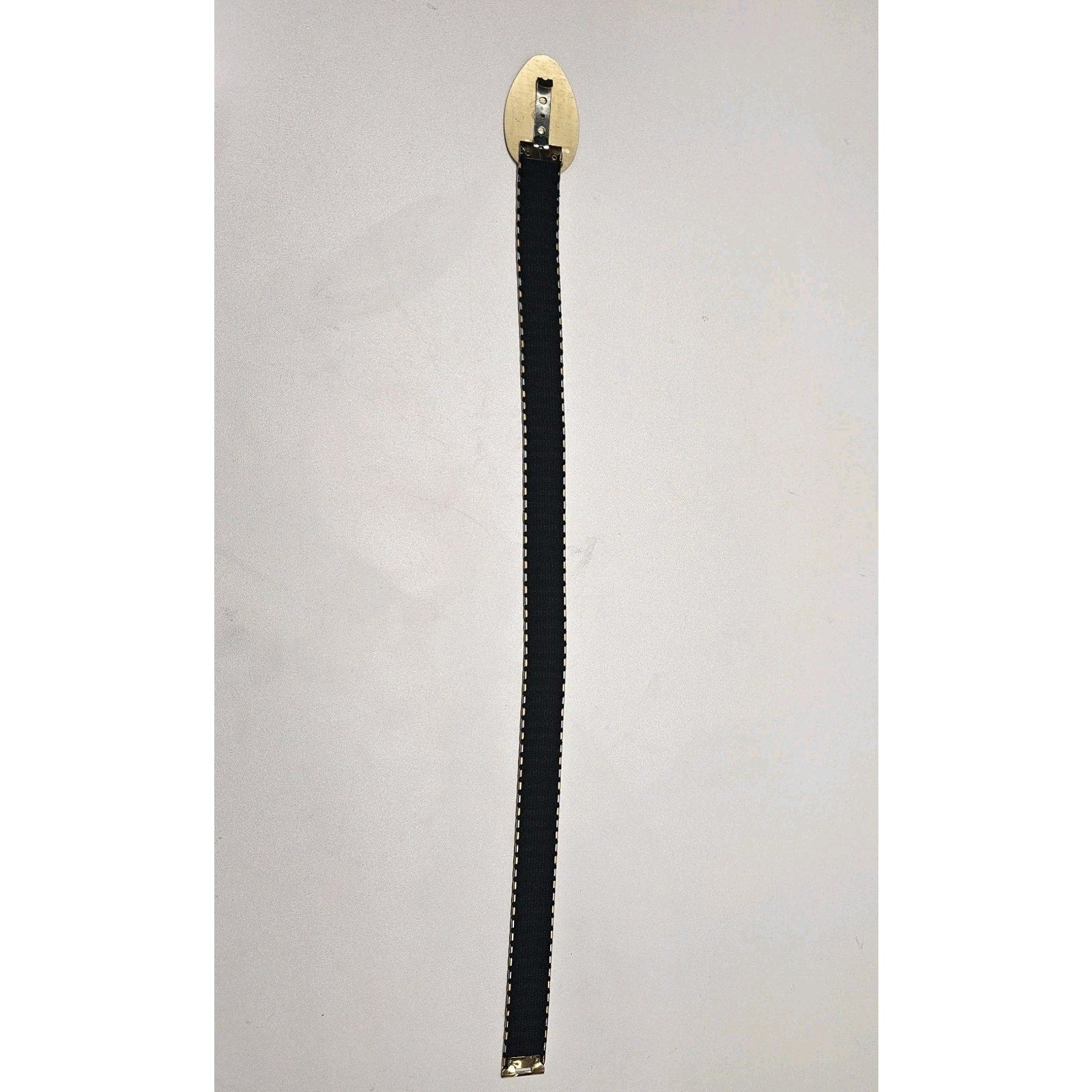Vintage 1" Metallic Snake Scale Silver Gold Tone Waist Belt Womens Small