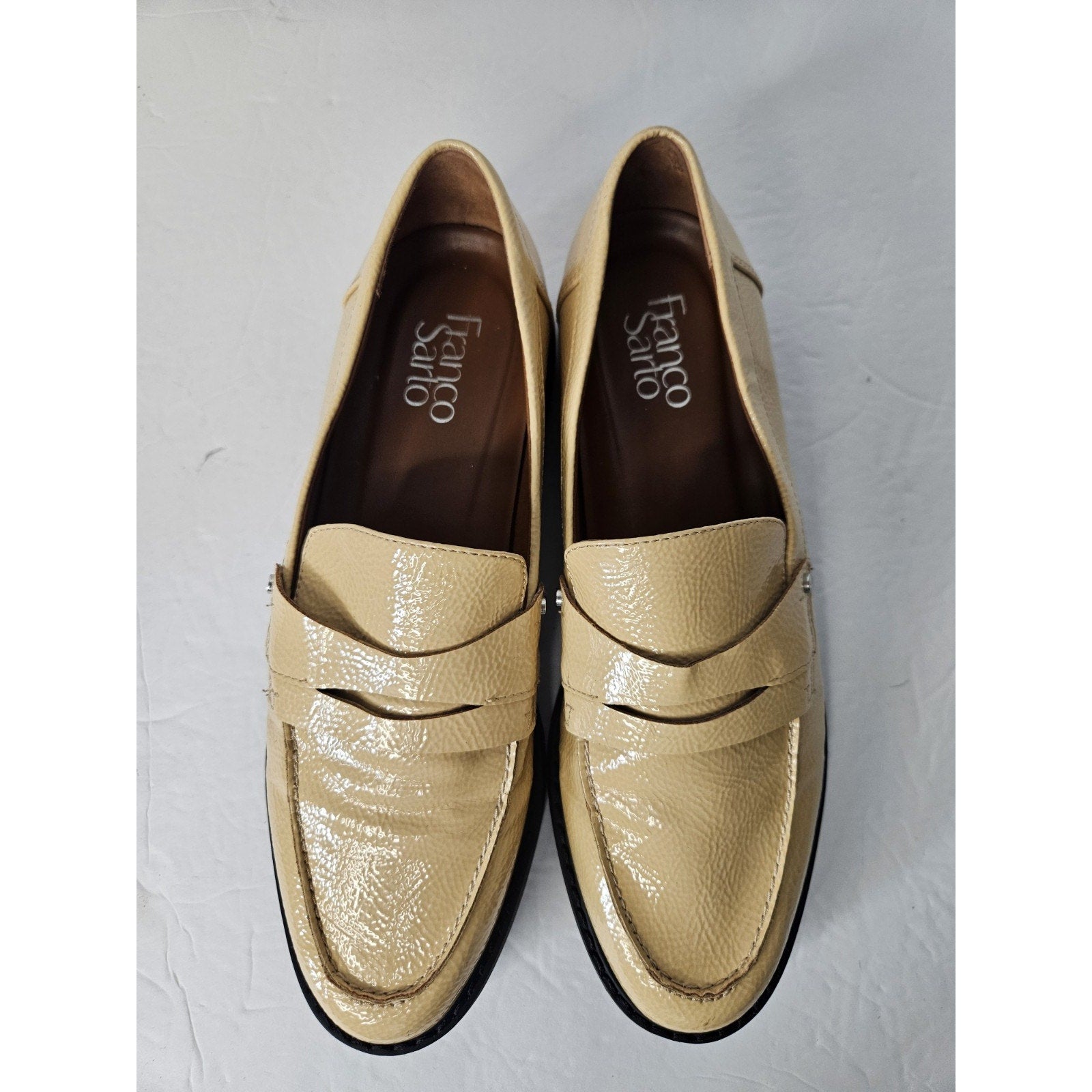 Chunky Y2K Design Shoes Franco Sarto Size 9 Womens Balin Lug Sole Penny Loafer