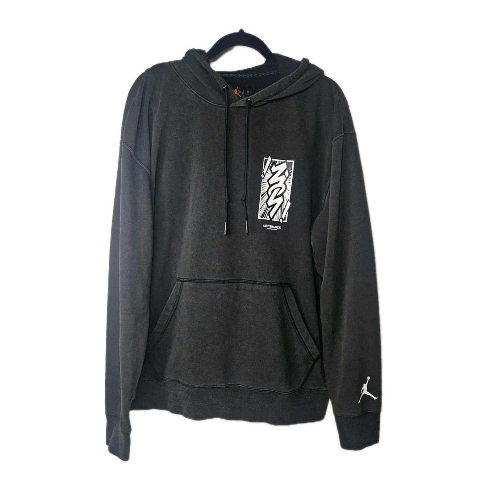 Nike Jordan Dri-FIT Zion Men's Performance Hoodie Black/White Large