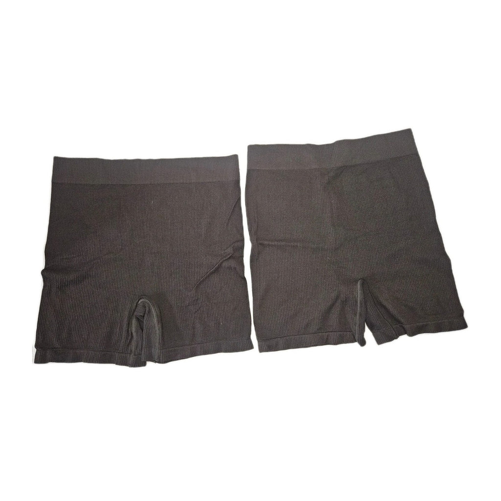 SKIMS Ribbed Highwaist Shorts Shapewear Size 2X 3X Chocolate Brown NWOT Set Of 2