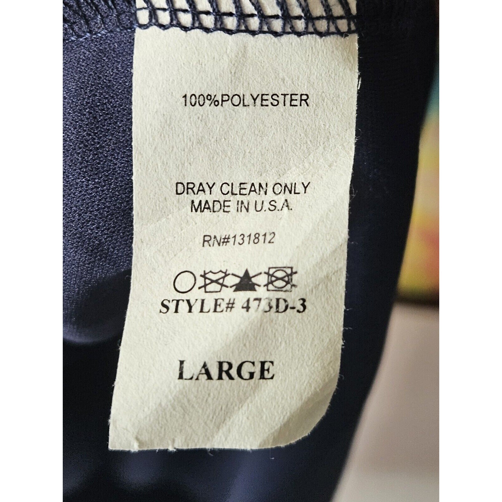 Judith March Vintage Dress Navy Cowl Neck Racer Back Sleeveless Stretch