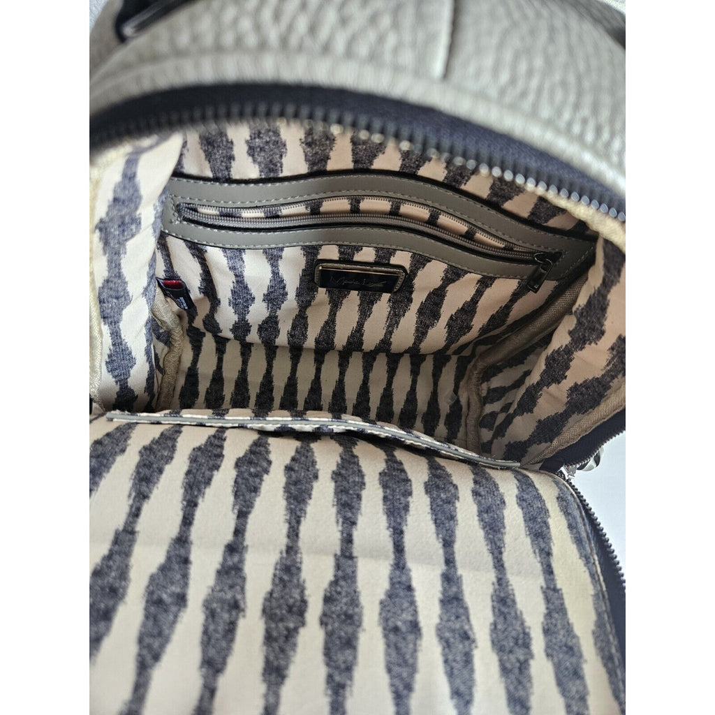 New WO Tags Moda Luxe Gray Mini Backpack Purse