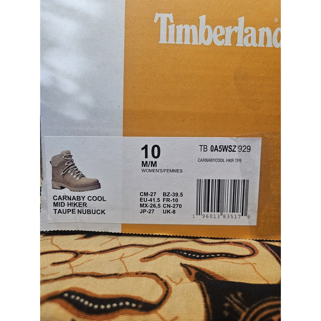 New Timberland Women's Carnaby Cool Hiker Boots NIB US 10 A8519