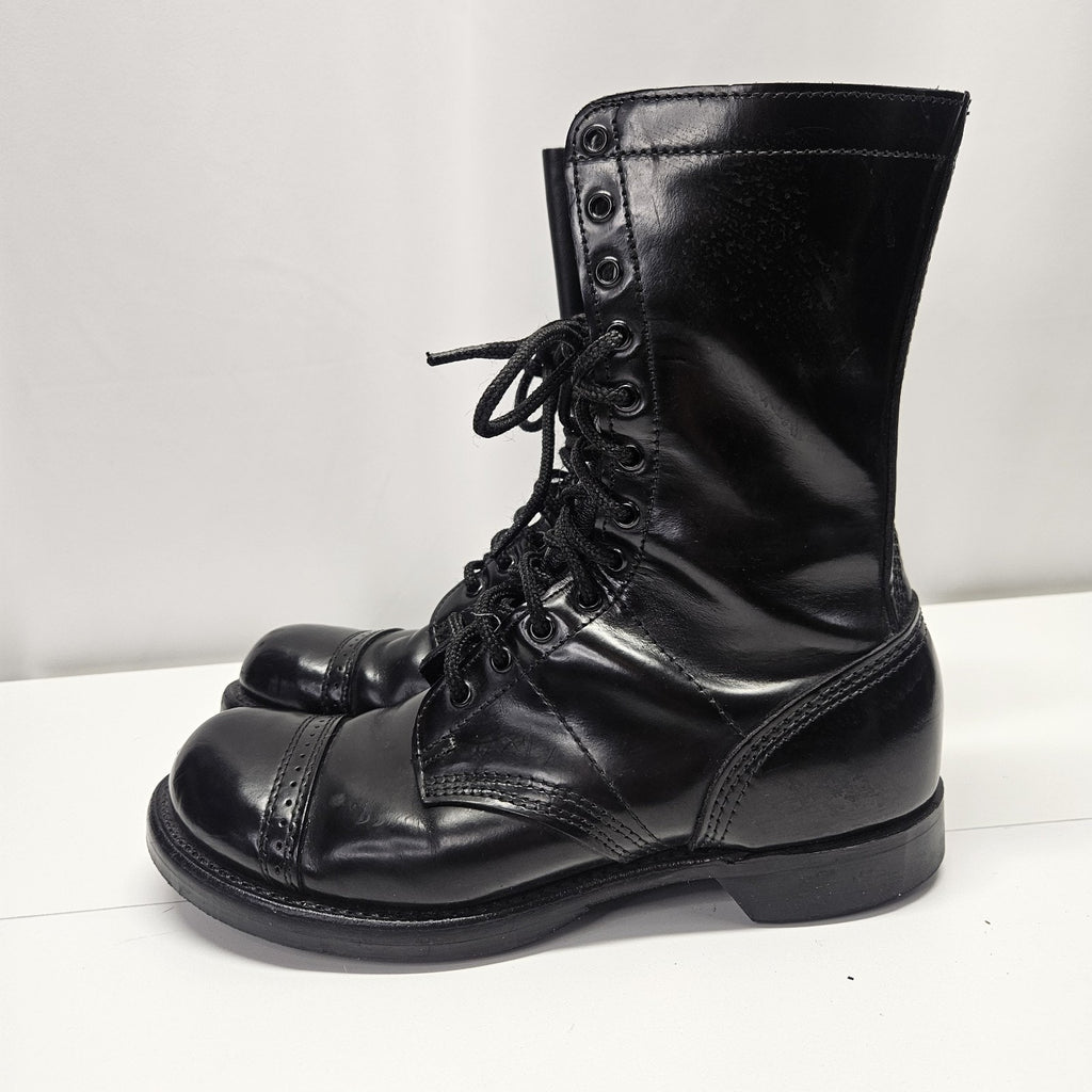 Vtg 90s CORCORAN Jump Boots 1500 USA Made 10" Black Combat M 9.5 D W 11.5 Grunge