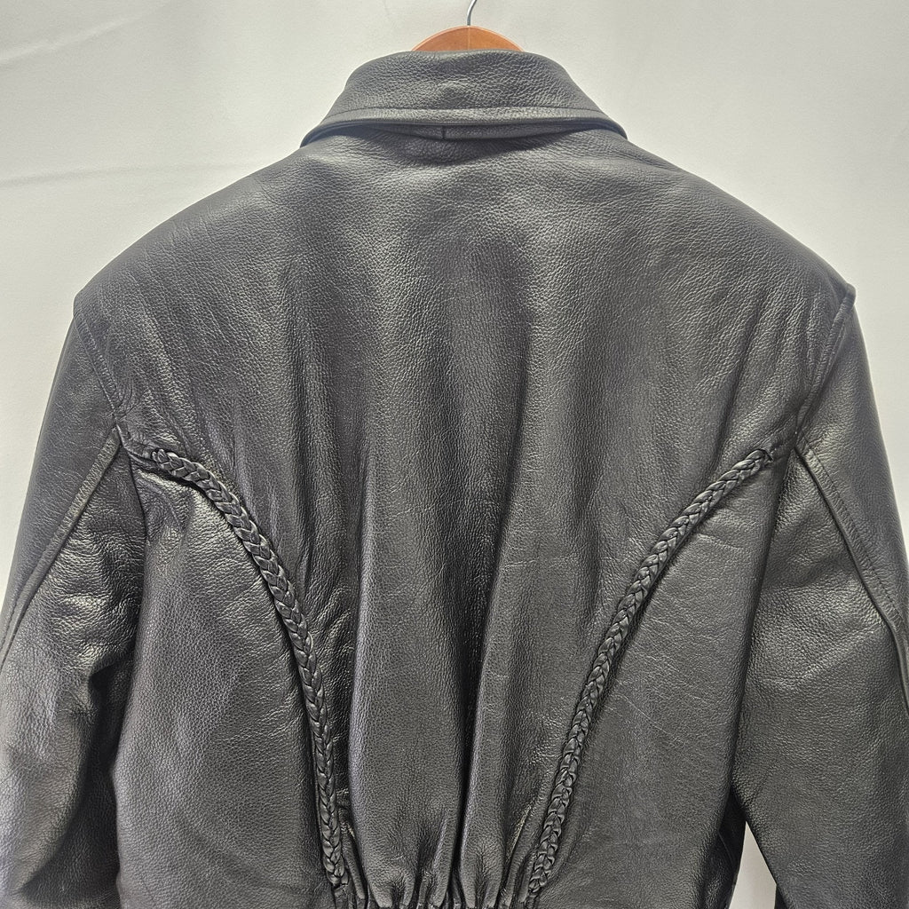 Vintage Leather King Thinsulate Leather Biker Jacket Womens Sz Large Motorcycle