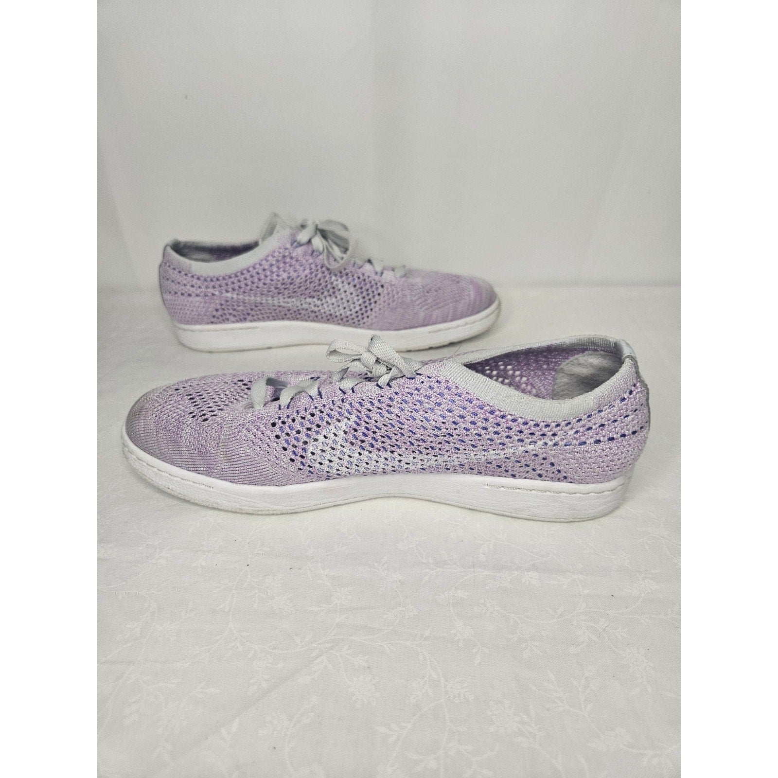 Nike Tennis Classic Ultra Flyknit 833860-002 Women 10 Purple Trainers Sneaker
