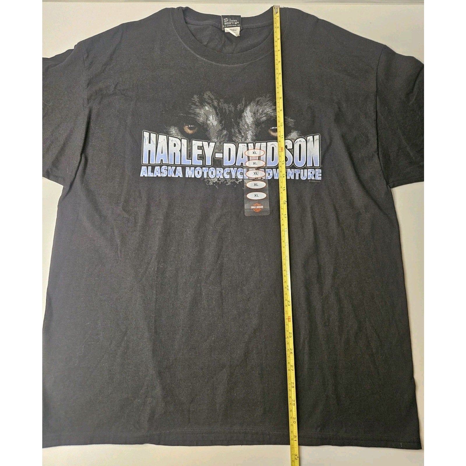 NWT Harley Davidson Soldotna Alaska Kenai Peninsula Wolf T-Shirt Men's X-Large