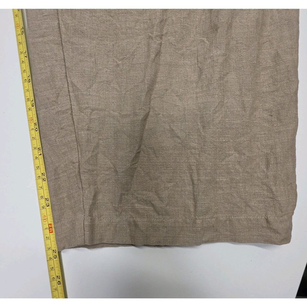 Beige Pull On Lightweight Wide Leg Chino Maggie Barnes Womens Pants Plus Size 2X